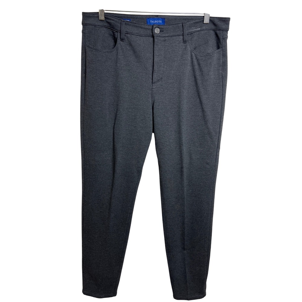 Talbots High Waist Women's‎ Size 12 Jeggings Ankle Pants Dark Gray D32